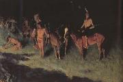 Frederic Remington The Grass Fire (mk43) oil painting picture wholesale